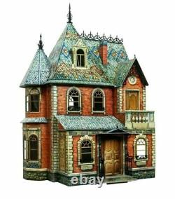 Dollhouse Miniatures DIY House KIT Victorian Style Constructor CARDBOARD GIFT