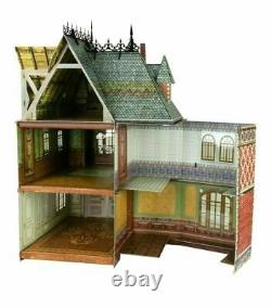 Dollhouse Miniatures DIY House KIT Victorian Style Constructor CARDBOARD GIFT