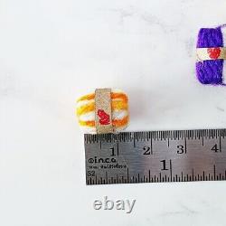 Dollhouse Miniatures Skeins Wool Yarn Knitting Sewing Kit Wholesale Lot 100 Pcs