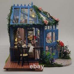 Dollhouse Tea Shop Completed Miniature Bookend Garden