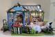Dollhouse Tea Shop, Completed Miniature, Bookend, Garden, Coffee, Flowers, Gift