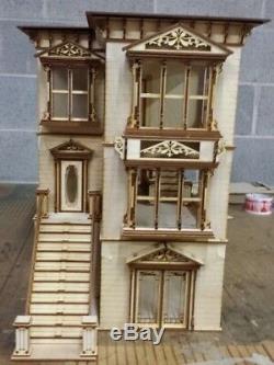Dollhouse laser kit 1/2 scale painted lady FREE shipping