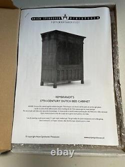 Dollhouse miniature Dutch bed cabinet 1/12 DIY KIT designed by artist