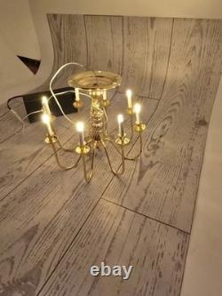 Dollhouse miniatures 112 8 Bulb Chandelier Battery Operated