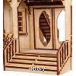 Dolls House Abriana American Country Cottage Flat Pack Kit Laser Cut 124 Scale