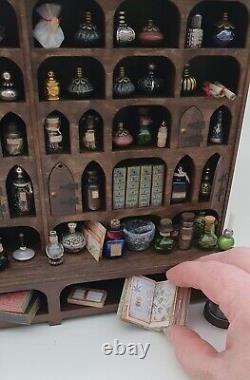 Dolls House Apothecary, Medicine, Herbalist Cabinet Kit 112 Scale, Pigeon Holes