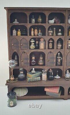Dolls House Apothecary, Medicine, Herbalist Cabinet Kit 112 Scale, Pigeon Holes