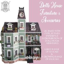 Dolls House Corner Shop Room Box Bay Windows Unfinished Flat Pack Kit 112 Scale