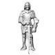Dolls House Knight in Medieval Armour Kit Miniature 112 Accessory