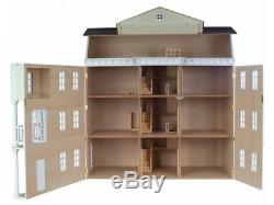 Dolls House The Mayfair Exterior Painted With Basement Kit 1/12th Scale