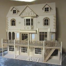 Dolls House York St row of 3 Shops with 6 Rooms above 1/12 scale kit