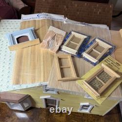 Dura Craft FH-505 Farmhouse Dollhouse 112 Scale Wood Kit 8 Rooms Miniatures