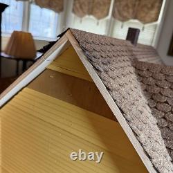 Dura Craft FH-505 Farmhouse Dollhouse 112 Scale Wood Kit 8 Rooms Miniatures