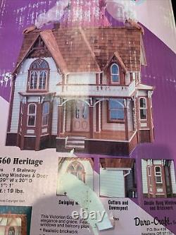 Dura Craft Heritage HR560 Dollhouse Kit Victorian Mansion Complete