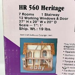 Dura Craft Heritage HR 560 Mansions in Minature Dollhouse 1991 Factory Sealed