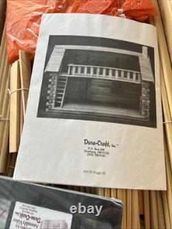 Dura-Craft Pioneer Log Cabin Miniature Dollhouse #PR 179 Real Wood Vintage