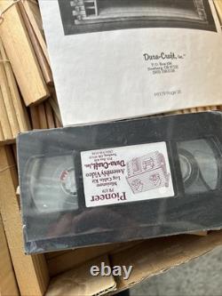 Dura-Craft Pioneer Log Cabin Miniature Dollhouse #PR 179 Real Wood Vintage