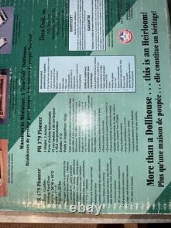 Dura-Craft Pioneer Log Cabin Miniature Dollhouse #PR 179 Real Wood Vintage NEW