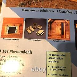 Dura-Craft Shenandoah Real Wood Log Cabin Kit 1996 2 Story Mansions in Miniature
