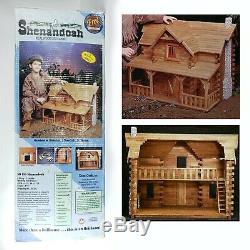 Dura-Craft Wood Doll House & Furniture Kit SHENANDOAH Log Cabin SD 185 112