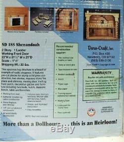 Dura-Craft Wood Doll House & Furniture Kit SHENANDOAH Log Cabin SD 185 112