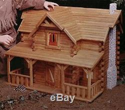 Dura-Craft Wood Doll House & Furniture Kit SHENANDOAH Log Cabin SD 185 112