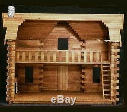 Dura-Craft Wood Doll House & Furniture Kit SHENANDOAH Log Cabin SD 185 112