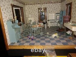 Electrified Victorian Dollhouse furnished