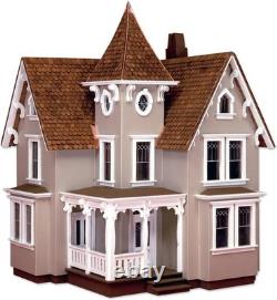Elegant 1/24 Scale Victorian Dollhouse DIY Unfinished Wooden Kit for All Ages