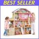 Elegant 4-Level Dollhouse with Elevator and Garage Perfect Gift for Ages 3+