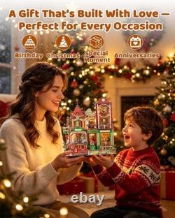 Elegant 742-Piece Victorian DIY Miniature House Kit with Lights Perfect Gift