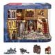Elegant Abbey Library Miniature House Kit DIY Wooden Puzzle with LED Light