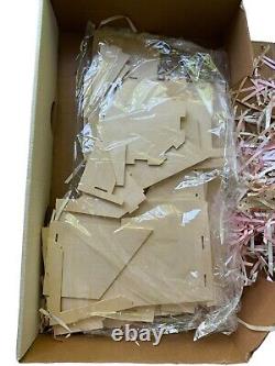 Elizabeth Anne Wooden Dollhouse Kit Victorian New Open Box Vintage 1/2 Scale