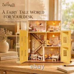 Enchanting DIY Miniature Dollhouse Kit with Warm Light & Music Box 124 Scale