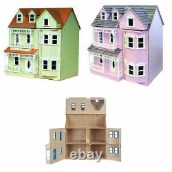 Exmouth Ready To Assemble Dolls House 12th Plain Pink or Cream DH024