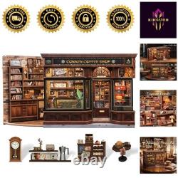 Exquisite Coffee Shop Book Nook Kit A DIY 3D Wooden Puzzle Experience