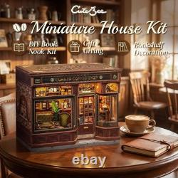 Exquisite Coffee Shop Book Nook Kit A DIY 3D Wooden Puzzle Experience