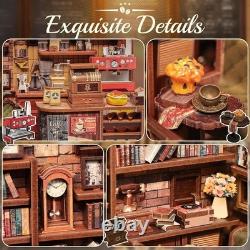 Exquisite Coffee Shop Book Nook Kit A DIY 3D Wooden Puzzle Experience