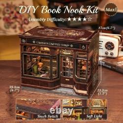 Exquisite Coffee Shop Book Nook Kit A DIY 3D Wooden Puzzle Experience