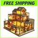 Exquisite Japanese Courtyard Miniature Dollhouse Eco-Friendly DIY Project