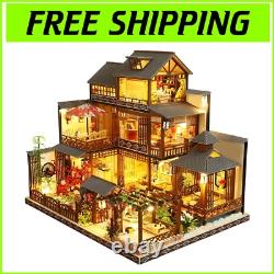 Exquisite Japanese Courtyard Miniature Dollhouse Eco-Friendly DIY Project