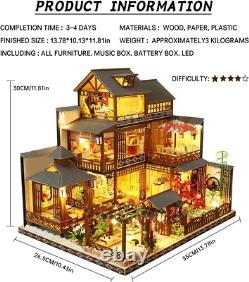 Exquisite Japanese Courtyard Miniature Dollhouse Eco-Friendly DIY Project