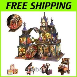 Exquisite Rail-Track City Miniature Building Kit