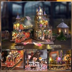 Exquisite Rail-Track City Miniature Building Kit