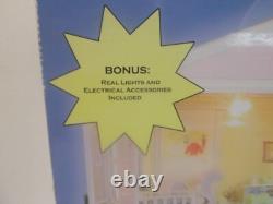 Extreme Makeover Home Edition 4 Room Dollhouse 150+ Pieces Nib
