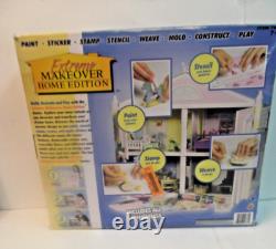 Extreme Makeover Home Edition 4 Room Dollhouse 150+ Pieces Nib
