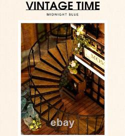 FOREST TEASHOP 3D Wooden Puzzles DIY Miniature Dollhouse Kit building Adult Gift