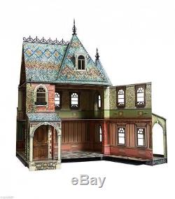 VICTORIAN WIDOWS WALK & POST SET 1/12 scale dollhouse miniature  NW210P  9pcs 