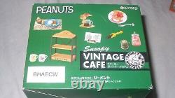 Factory Sealed Box Peanuts Snoopy Vintage Cafe Set Of 8 Re-Ment 2017