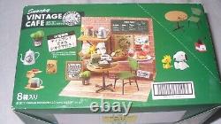 Factory Sealed Box Peanuts Snoopy Vintage Cafe Set Of 8 Re-Ment 2017
